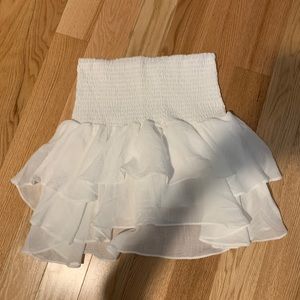 White skirt